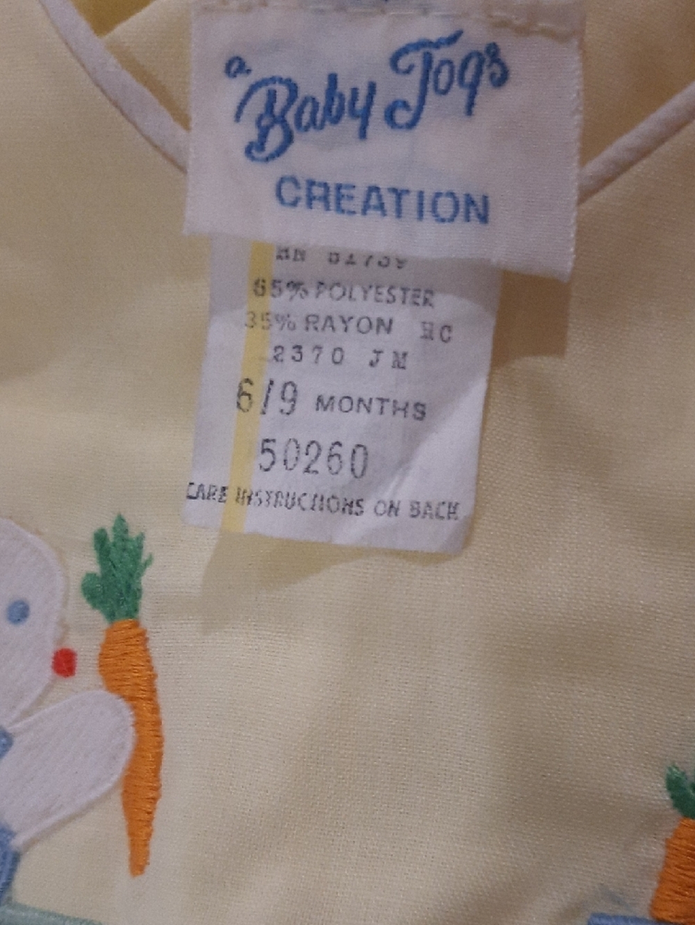 Yellow Baby Romper with Duck and Wagon Embroidery - Picture 5 of 5